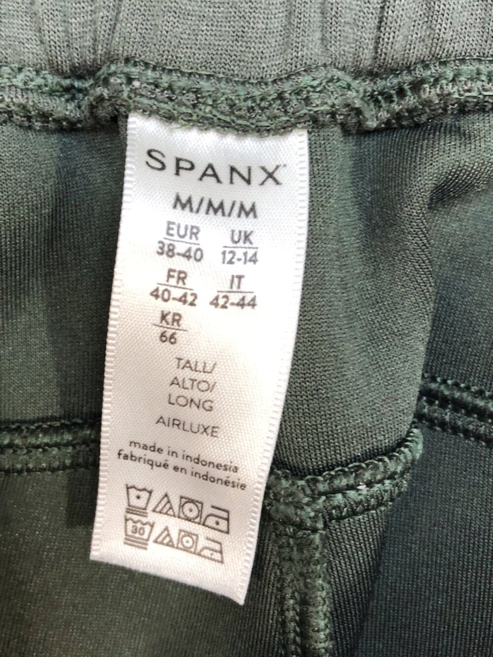 TALL - SPANX AirEssentials Wide Leg Pant 50239T in Dark Palm (Green) MT - Picture 12 of 13